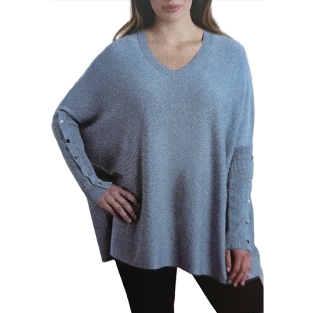 RXB Women's V-Neck Poncho Sweater. Size XL